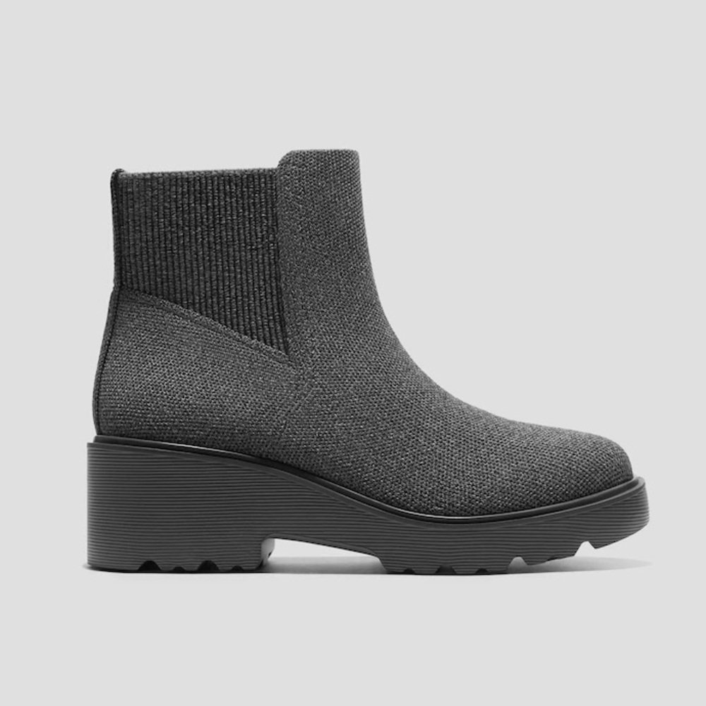New VIVAIA Everly Round Toe Chunky Platform Travel Boots | Rich Grey
